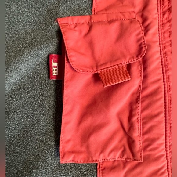 Vtg. L.L.Bean-Preppy Classic Chore Coat with fleece lining in coral.Size M - Picture 5 of 10